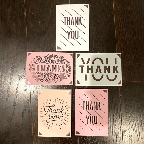 🙏 Handmade Thank You Cards (Set of 5) - Picture 1 of 7